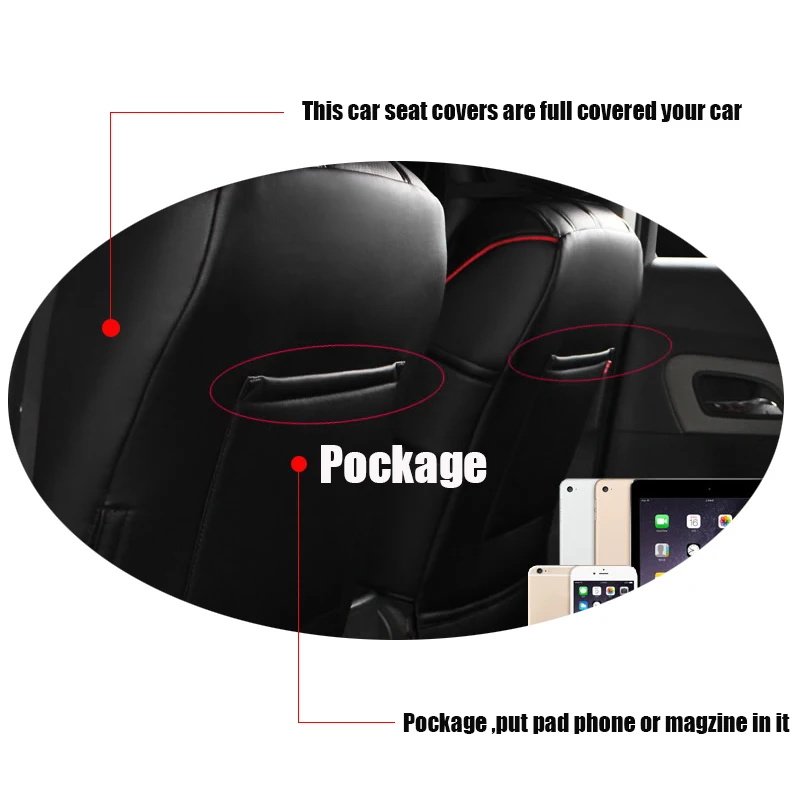 Кожаный чехол на сиденье автомобиля для Toyota Volkswagen Suzuki Kia Mazda Mitsubishi Subaru Honda Audi Nissan