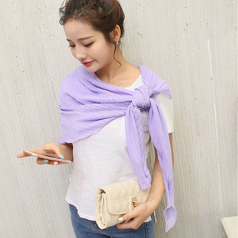 Droppshiping Sexy Summer Women Sun Protection Capes Loose Shawl Thin Chiffon Beach Scarf Cardigan Bikini Coverup BFJ55