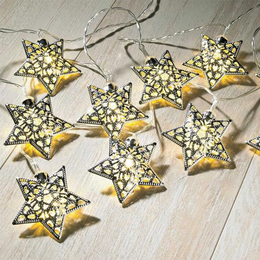 YZtree 1,2 м 10 светодиодный s Star светодиодный свет шнура Батарея Powered сказочных огней Рождество праздник Свадебные украшения вечерние освещения