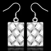 Estilo del verano fine silver plated pendientes 925-sterling-silver belleza joyería pendientes de gota para para SE376