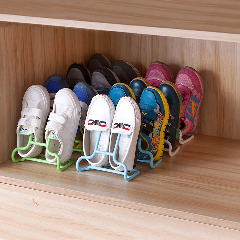 10 шт./компл. мульти-Функция Полка Стеллаж для просушки обуви стойки вешалки Для детей обуви подвесной шкаф для хранения Организатор