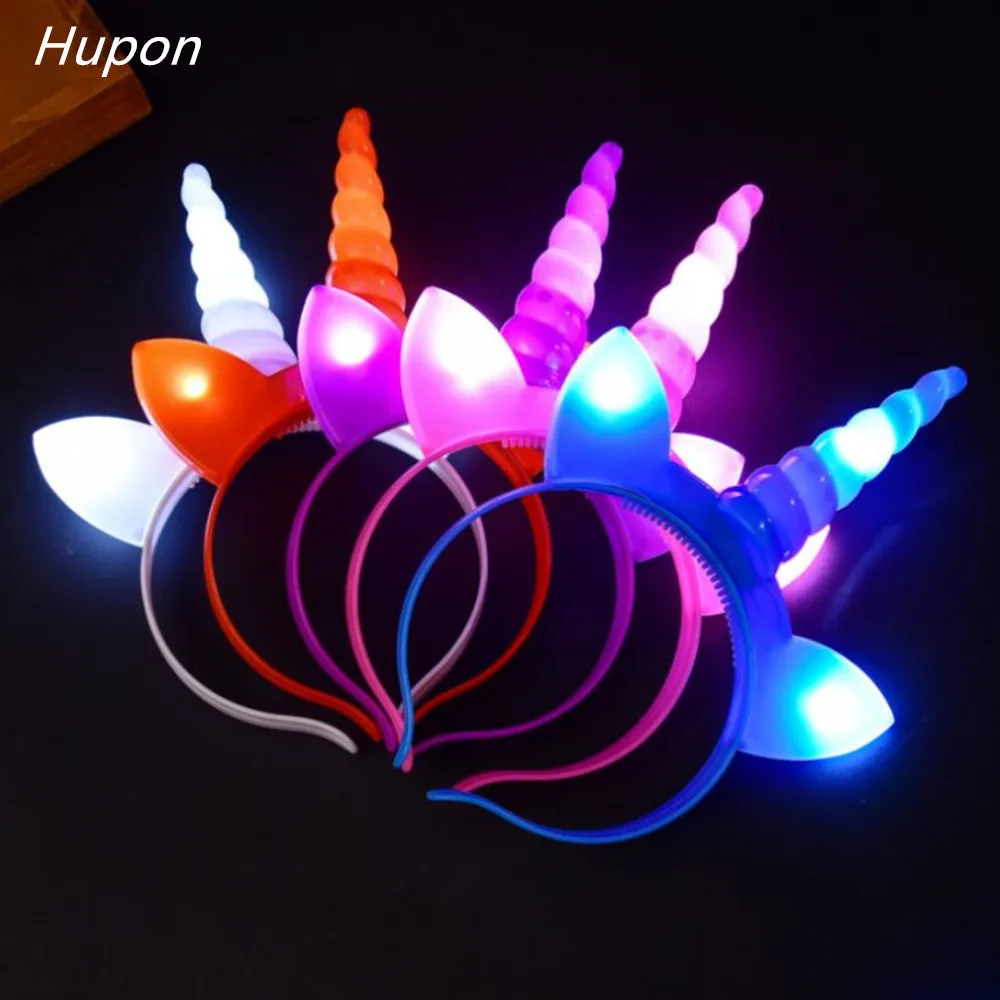 5pcs Multicolor Unicorn Headband Baby Girl Horn Hairband