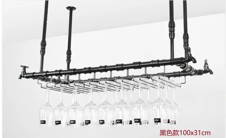 Faucet wine glass rack pipe rack creative upside down glass frame