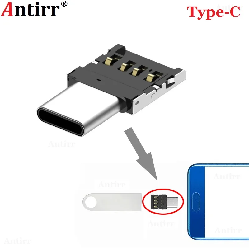 1 шт. тип-c USB-C разъем типа C USB 3,1 Мужской к USB Женский OTG адаптер конвертер для планшет телефон Android флэш-накопитель U диск