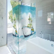 Окна на заказ наклейки балкон подоконник спальня свет прозрачный Ванная комната гостиная стеклянная пленка для ванной комнаты