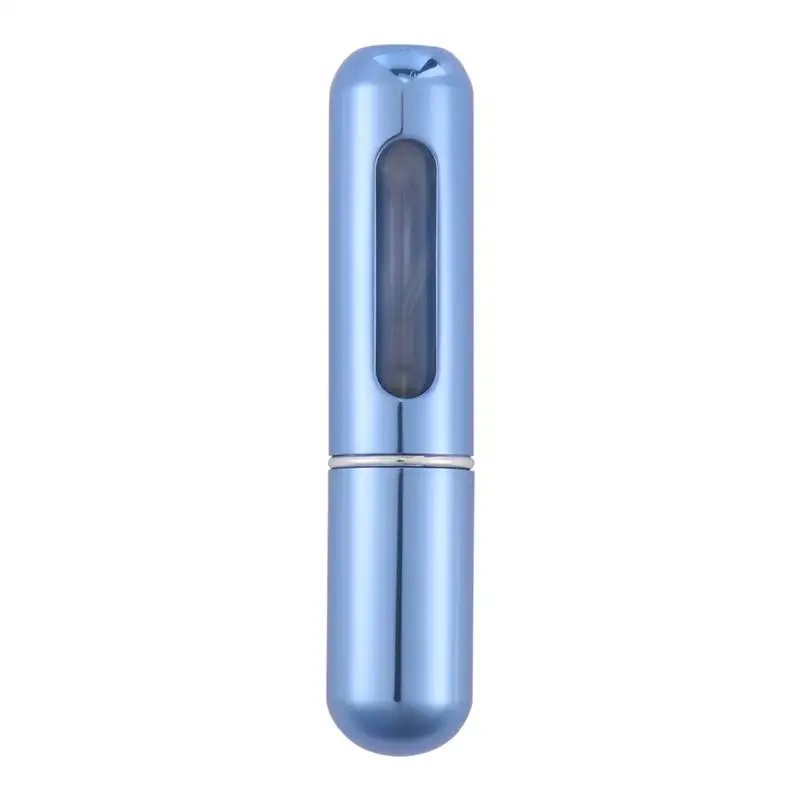 Portable Fashion 5ml Refillable Atomization Perfume Spray Bottle Refillable Canned Air Bottom Pump Travel Beauty Makeup Tools - Напряжение: blue