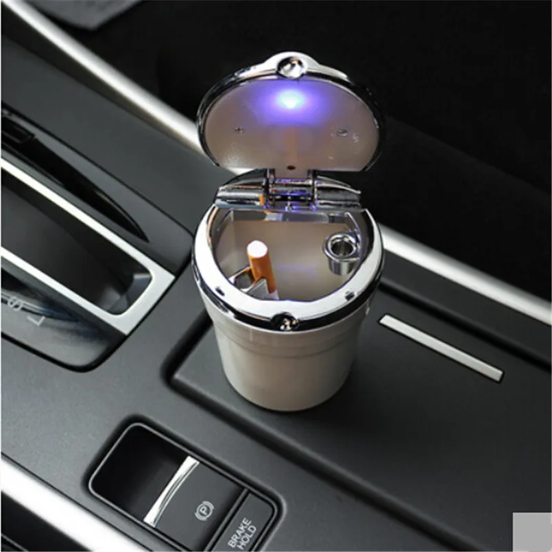 Авто-Стайлинг пепельница для сигарет с светодиодный светильник чехол для Audi все серии Q3 Q5 SQ5 Q7 A1 A3 S3 A4 A4L A6L A7 S6 S7 A8 S4 RS4 A5 S5
