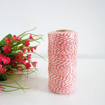 

3 Spools (110yard/spool) Pick Colors Orange Bakers Twine 12ply,Card Making Gift Wrap Craft Party Cotton Twine,String,Cords,Rope
