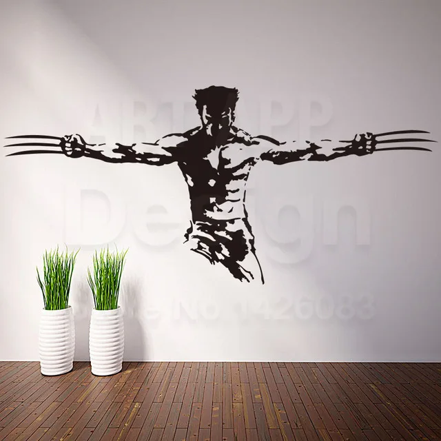aliexpress com buy new design vinyl wolverine wall sticker home