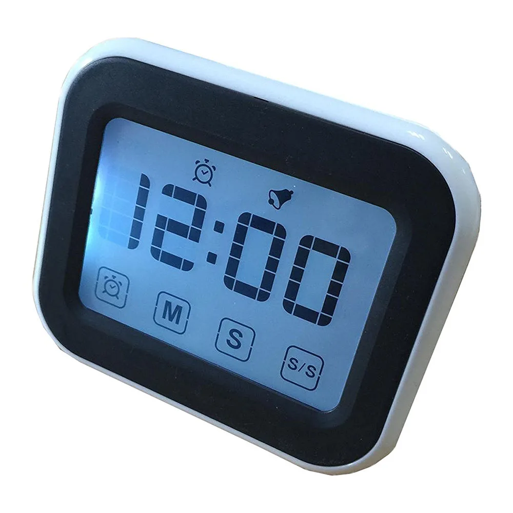 

Free Shipping 12/24 Hours Type Digital Countdown Touch Screen Kitchen Timer For Kitchen Cooking