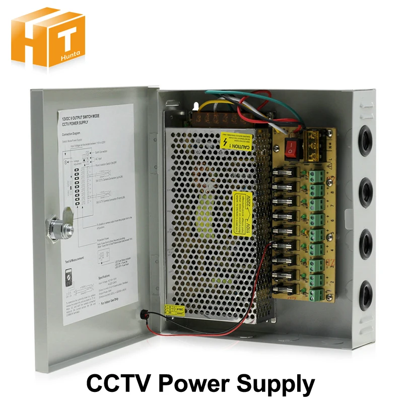 

DC12V LED Lighting 9/18 Channel Output Centralized Vontrol Power Supply CCTV Power Supply