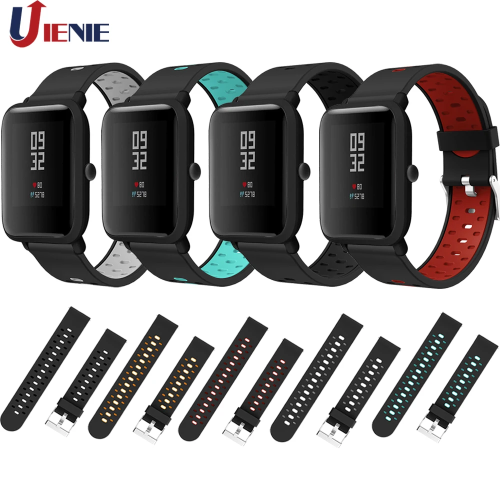 Силиконовый браслет для часов Xiaomi Huami Amazfit Bip Lite/GTS 20 мм Garmin Forerunner 645 Vivoactive 3 |