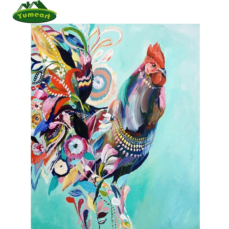 5d Diamant Peinture Point De Croix Coq Diamant Mosaique Broderie Couleur Dessin Peinture Poulet Resine Carre Perceuse Ensemble Aliexpress