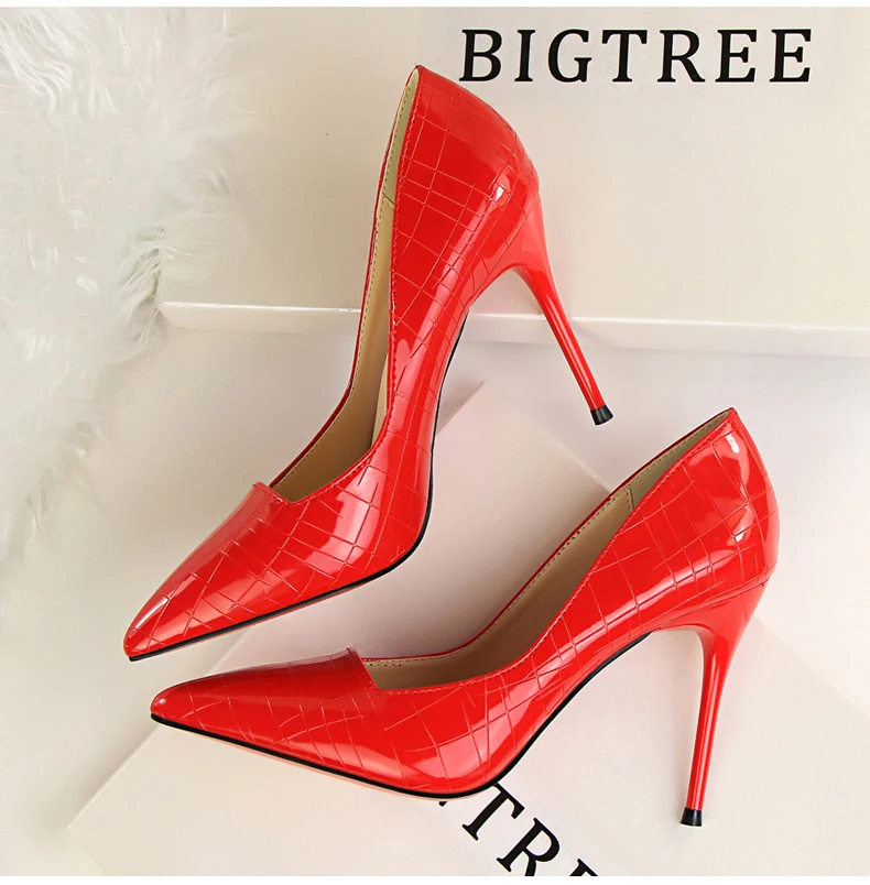 Women's Pumps Shoes' Shallow Slip-On Mules Shoes Women High Heels Party Women Pump High Heels Shoes Fashion Office Lady Shoe New (11)