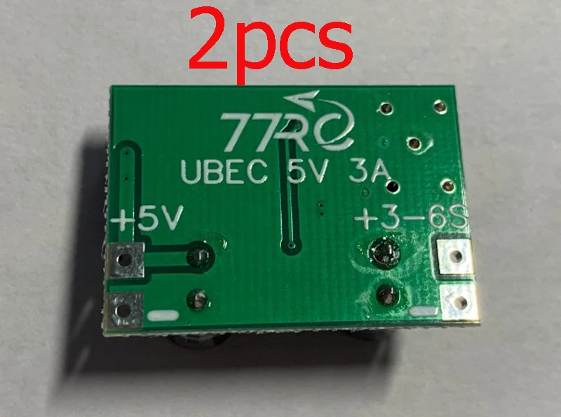 2PCS 5V 3A UBEC 2-6S Stabilizer Switching Power Supply Buck Module Step-down Board Weld JST 10CM Line for RC UAV Drone Airplane