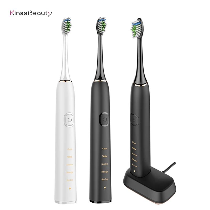 

Whitening Sonic Electric ToothBrush Wireless USB Rechargeable 5 Cleaning Modes Ultrasonic Automatic Waterproof Tooth Brush