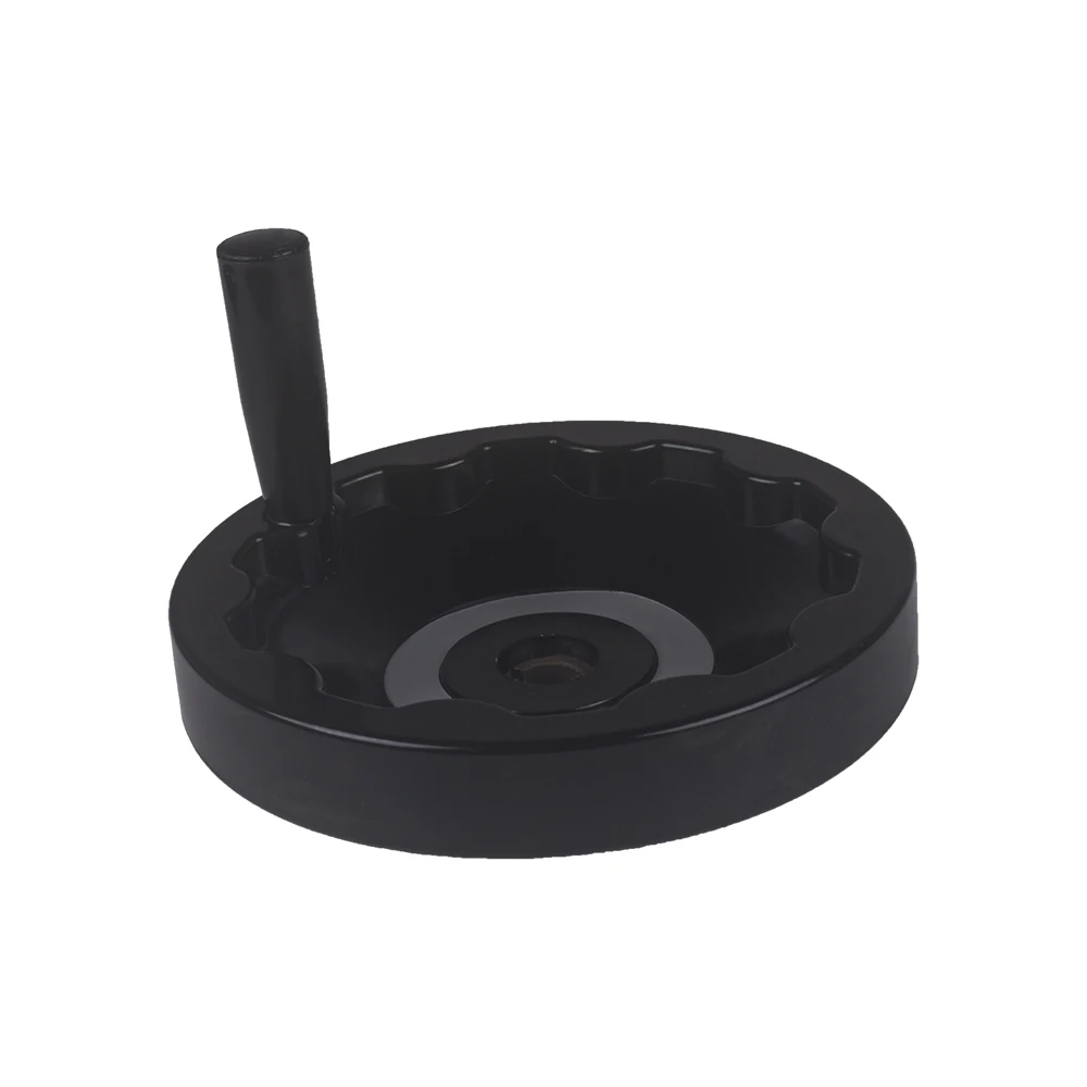 Черный пластиковый диаметр 200 мм отверстие 18 мм токарный фрезерный станок внутри пульсация ручное колесо с вращающейся ручкой