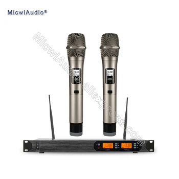 

Pro UHF D200 Frequencies Digital Handheld Or with Gooseneck Bodypack Wireless Microphone System karaoke Mic