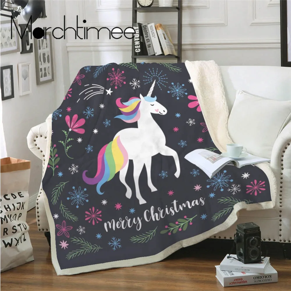 Фланелевое Одеяло Rainbow Dreamlike Horse портативное офисное дорожное одеяло из