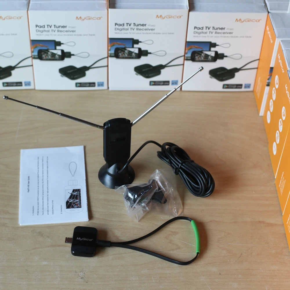 ТВ тюнер Geniatech MyGica PT360 DVB T2 Pad с micro USB HD приставка ресивер dvb t для телефонов android и