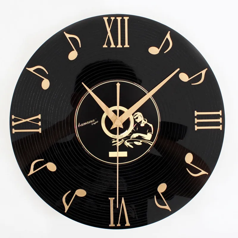 Saat Clock Reloj Wall Clock Duvar Saati Relogio de parede Horloge Murale Wall Watch Klok Orologio da parete Discography clocks