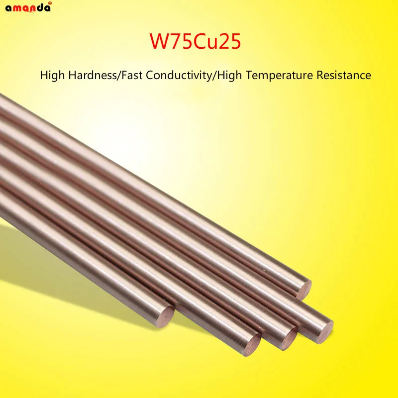 Coppertungsten Rod, W75cu25 Welding Tungstencopper Electrode, Spark