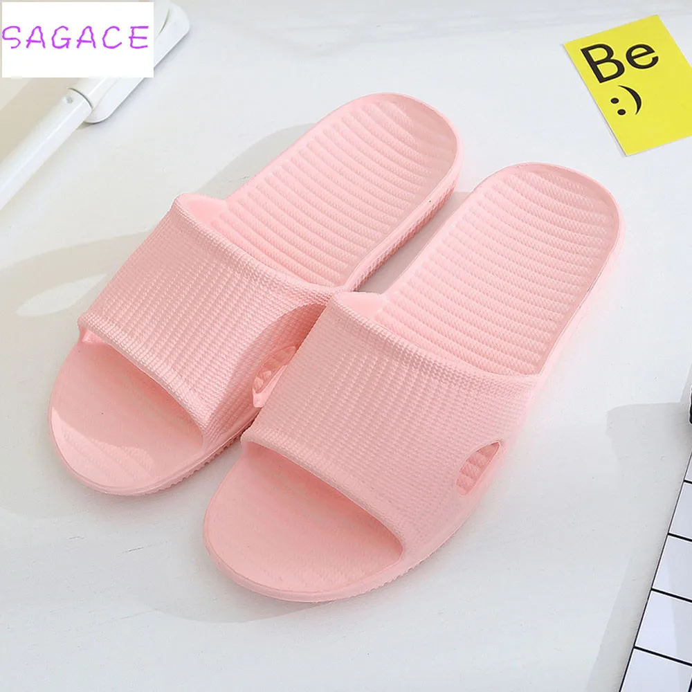 

SAGACE 2018 Hot Fashion Women Stripe Flat Bath Slippers Summer Sandals Indoor & Outdoor Slippers Women Basic Flip Flops