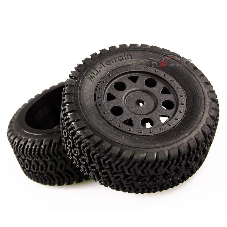 

2pcs LC Racing 1/14 L6003 73mm diameter 35mm width 12mm adapter fittings standard wheel desert short card general tire EMB-DT