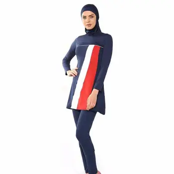 

3 Colors Islam Swimsuit Muslim Swimwear Women High Waisted Bathing Suits Swimwear Islamic Beach Wear Swimsuits