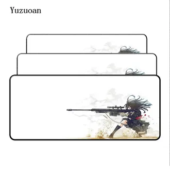 

Yuzuoan Japan Anime Mouse Pad Locking Edge Large Mouse pads For Computer Laptop Mousepad Computer desk mat For CSGO LOL Gamer