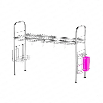 

304 Stainless Steel Dish Rack Sink Drain Rack Kitchen Rack Supplies Storage Rack Pool To Dry Dishes Dish Sink Drainage Shelf