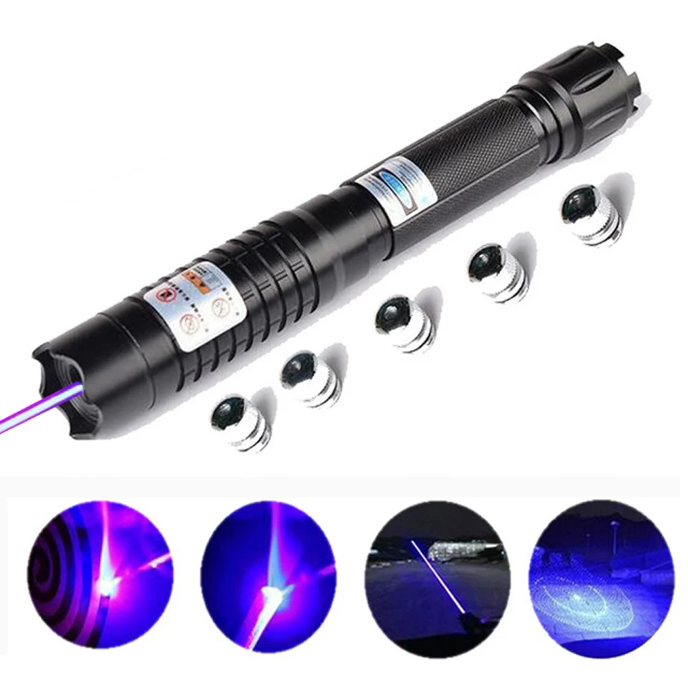 Most Powerful Burning Blue Laser Torch 445nm 10000m Focusable Laser