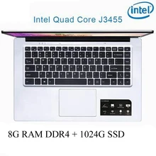 P2-17 8G RAM 1024G SSD Intel Celeron J3455 Gaming laptop notebook computer keyboard and OS language available for choose
