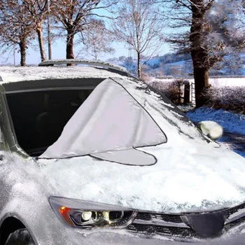 

2019 Newest Hot 200x70cm Car SUV Snow Ice Sun Dust Magnetic Windshield Cover Protector Shield Snow Covered