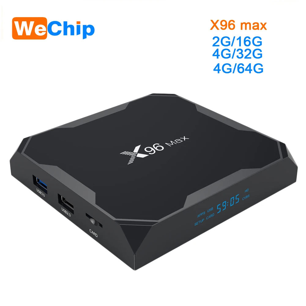 

10PCS/LOT X96MAX Android 8.1 4G 64G TV BOX Amlogic S905X2 LPDDR4 Quad Core Dual Wifi BT 4.0 1000M X96 Max 4K HD Smart Box