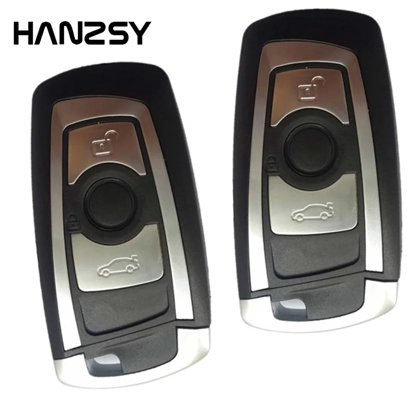 

4 Buttons Smart Remote Key Shell Case Fob For BMW F CAS4 5 Series 7 Series Replacement car Key Case Cover wiht Small key