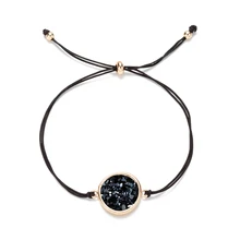 Модный синтез браслет с натуральным камнем для женщин Девушка браслет и браслет регулируемый для свадьбы свадебные украшения подарок B1175