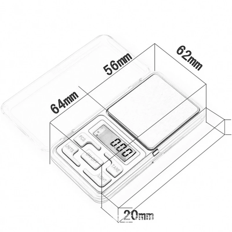 Мини электронные кухонные весы с ЖК-дисплеем, цифровые карманные весы, портативные весы, инструмент для приготовления пищи, ювелирные изделия, цифровые кухонные весы, 0,1 г, 0,01 г
