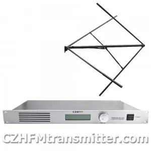 30W CZE T501 FM transmitter 0 30w power adjustable radio broadcaster RDS port Circularly polarized antenna