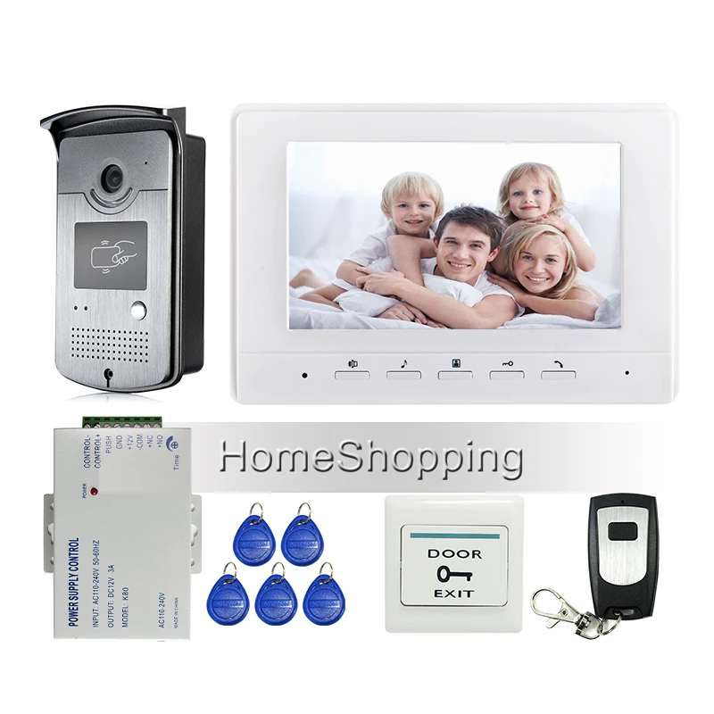 Free Shipping Brand New 7 Color Screen Video Intercom font b Door b font Phone System