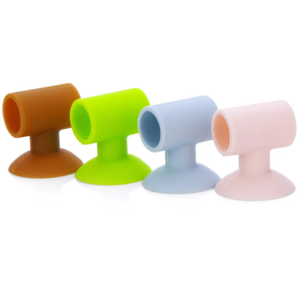 

4Pcs Door Handle Silicone Anti Collision Sucker Home Door Protecting Pad Mute Silencer Suction Door Stops Mats Anti Protect Wall