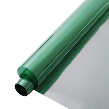 

HOHOFILM 1.52x20m Roll Green&Silver One Way Mirror Window Film House Glass Stickers Solar Tint Reflective Film 60''x65.6ft