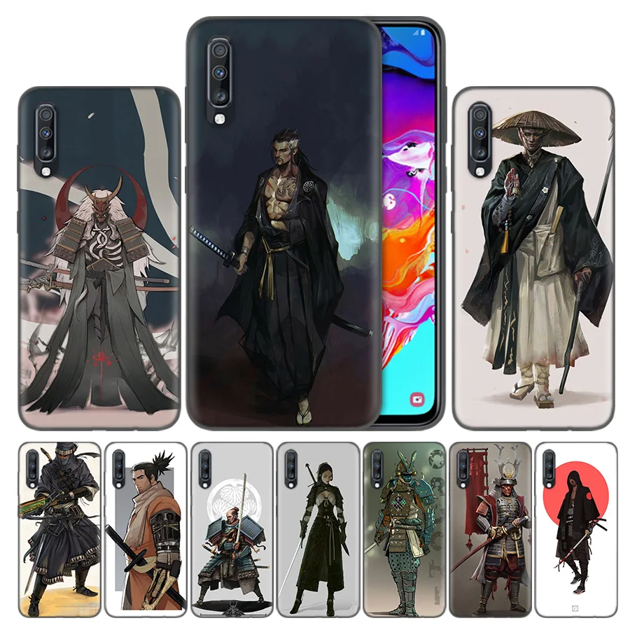 

Coque Soft Case For Samsung Galaxy A7 A8 A9 A6 J4 J6 Plus 2018 Note 8 9 10 S7 Edge Back Phone Cover Japan The samurai Ninja