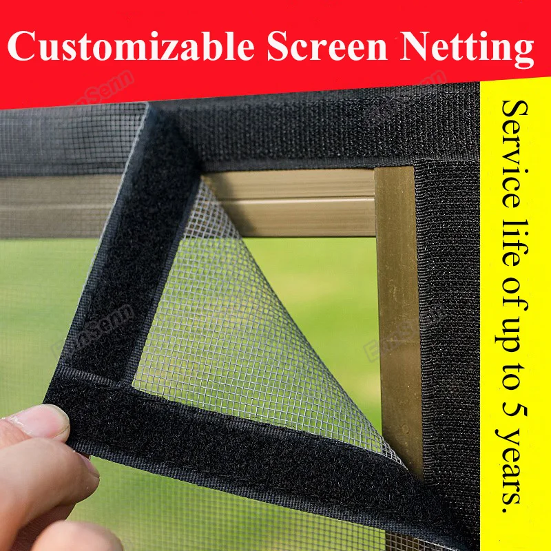 

1m length DIY Customizable Nano Invisible Fly Mosquito Screen Net Mesh for Door Window, Protect Baby&Family from Insect and Bug