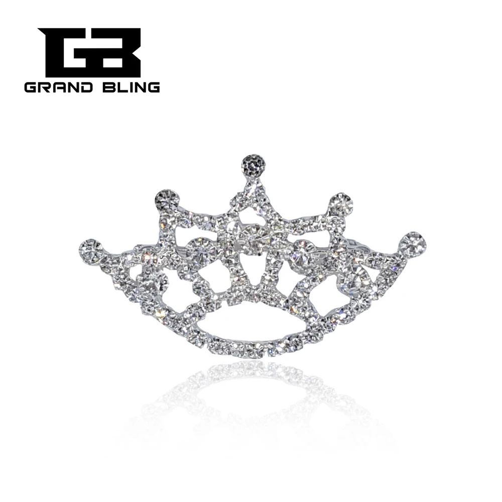 

New Fashion Clear Rhinestone Silver Tone Crown Brooch Pin FREE SHIPPING!!!