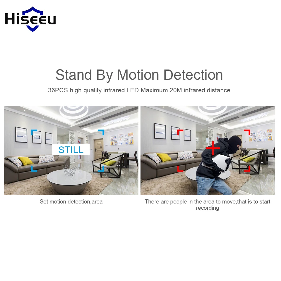 Hiseeu wifi Камера уличная цилиндрическая HD 720P уличная IP Камара Водонепроницаемая уличная Беспроводная IP камера видеонаблюдения ночное видение