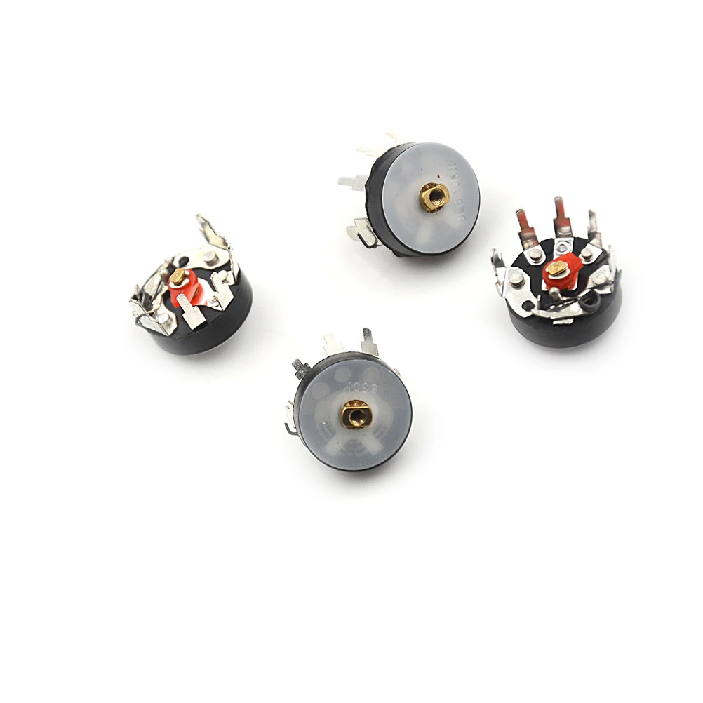 

10PCS Straight Angle Radio Potentiometer RV12MM B503 B50K Power Amplifier Volume Potentiometer With Switch