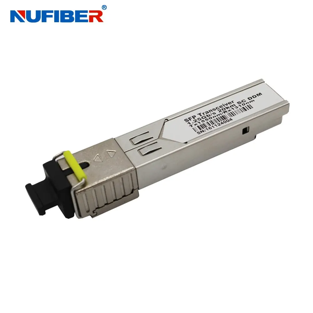 

5 PCS 1.25Gb/s SFP Transceiver single fiber singlemode 20km 1310nm SC DDM