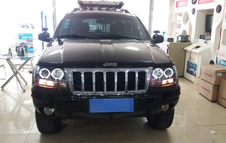 AKD автомобильный Стайлинг Головной фонарь для Jeep Grand Cherokee фара 1999-2004 светодиодный фонарь DRL Hid Bi Xenon объектив авто аксессуары