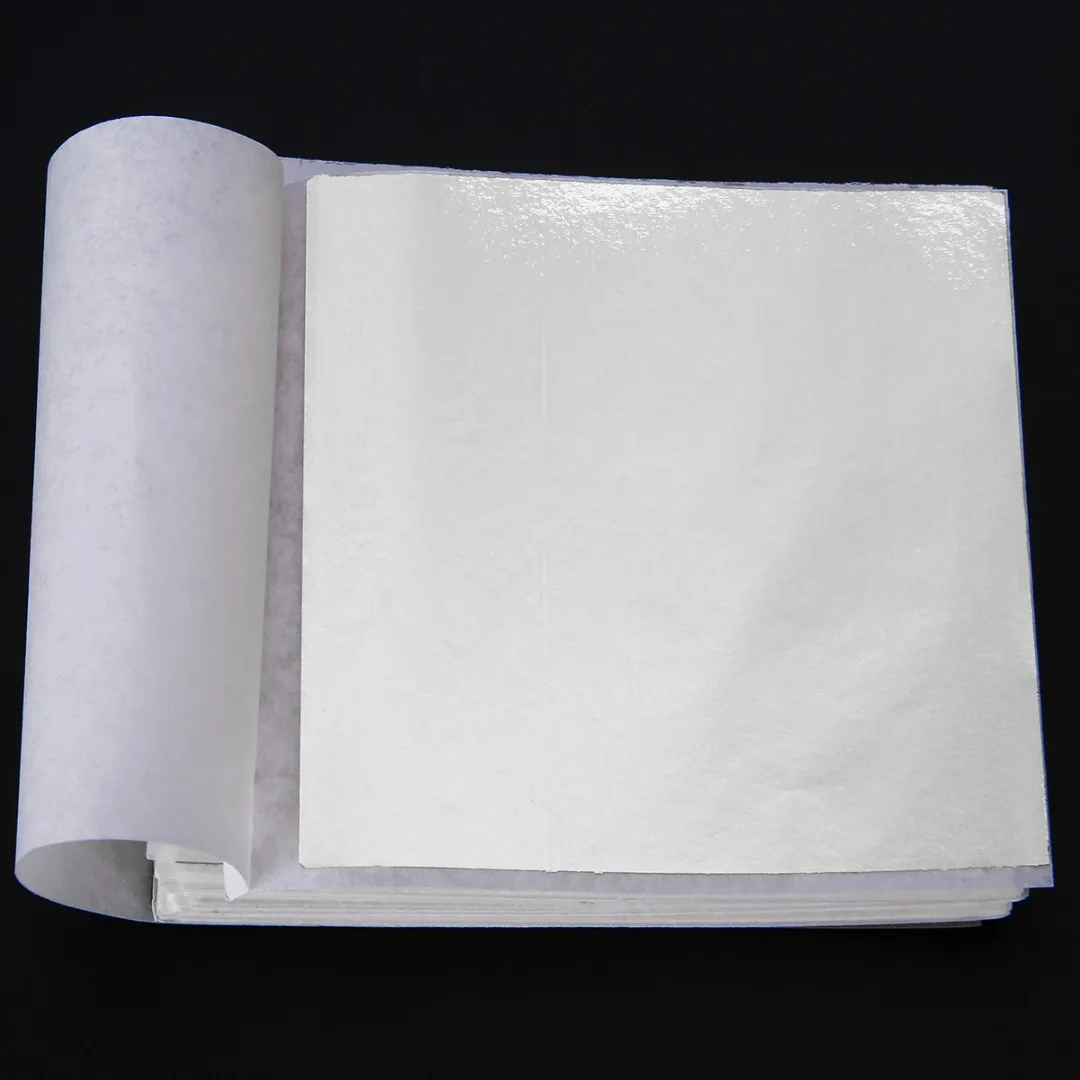 New 100 Sheets DIY Gold Foil Leaf Sheets Gilding Handicrafts Paper Decoration Mayitr 9*9cm 5 Colors